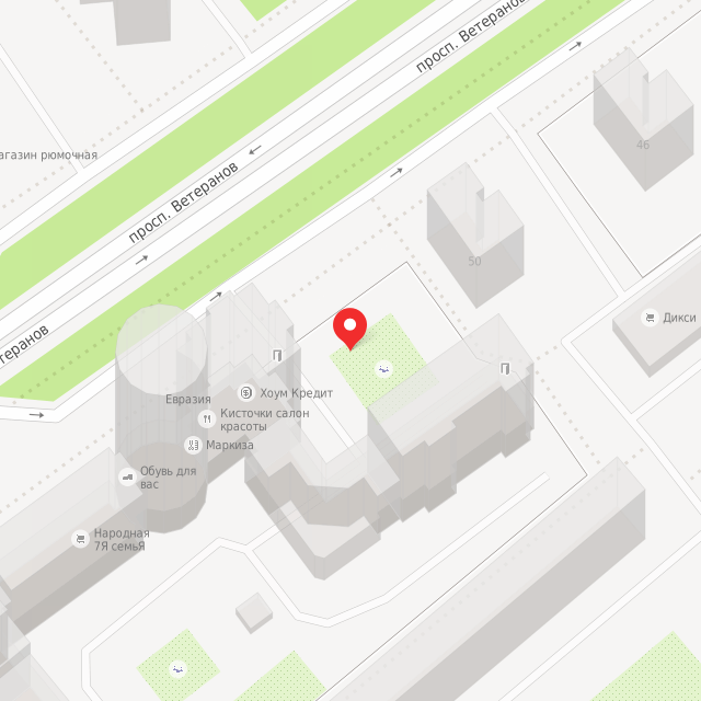 Карта где находится Скульптура «Семья Слонов» (Санкт-Петербург) в крупном масштабе