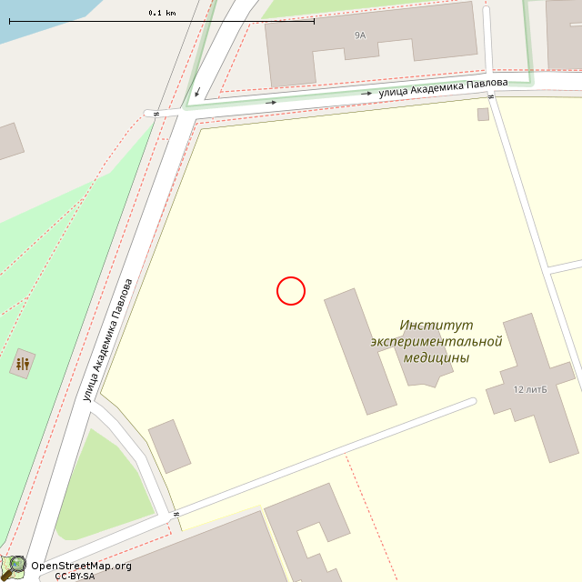 Карта где находится Памятник Собаке Павлова (Санкт-Петербург)      | памятник, монумент, фонтан в крупном масштабе