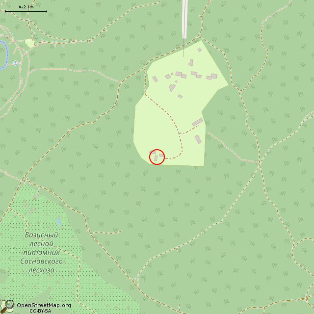 Карта где находится Недостроенный дом отдыха в среднем масштабе