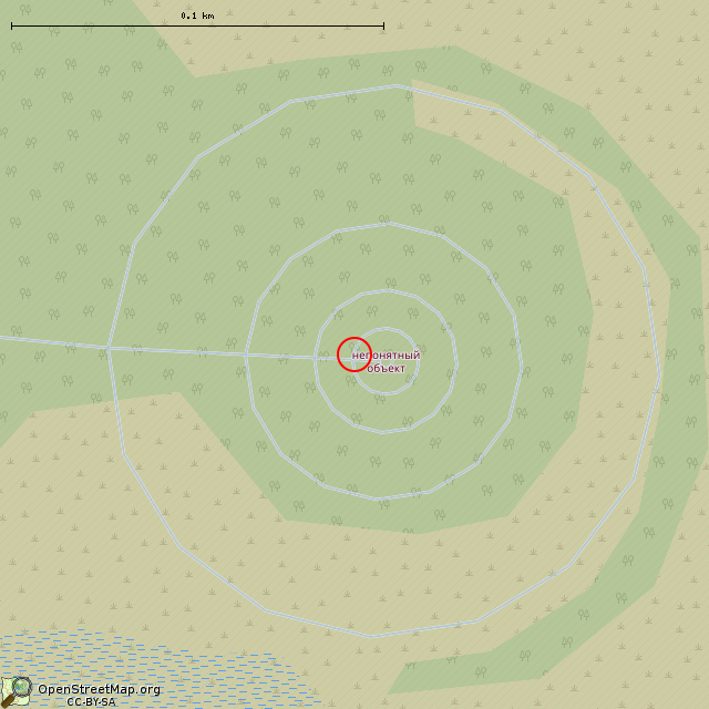 Карта где находится Остатки авиационного пеленгатора в крупном масштабе