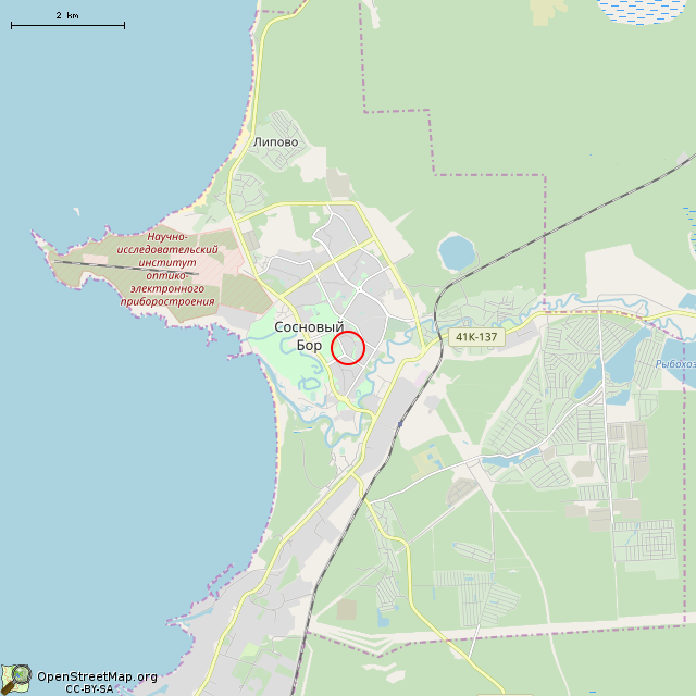 Карта соснового бора спутник - 83 фото