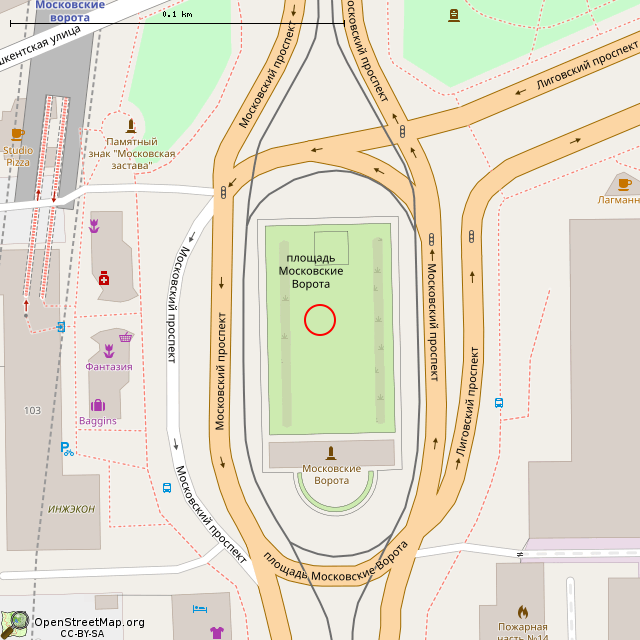 Карта московского проспекта в санкт петербурге