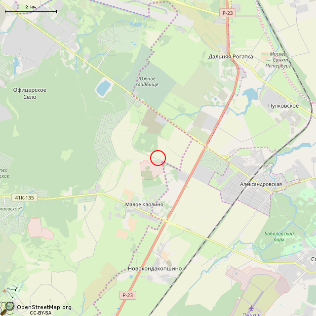 Карта где находится Немецкий ДОТ DF-12 в мелком масштабе