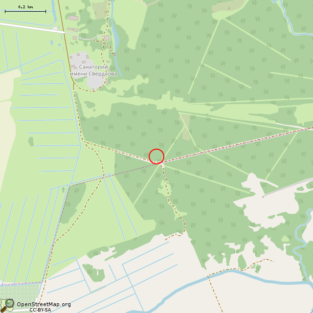 Карта где находится Остатки БОТ Та-6 КрУР в среднем масштабе