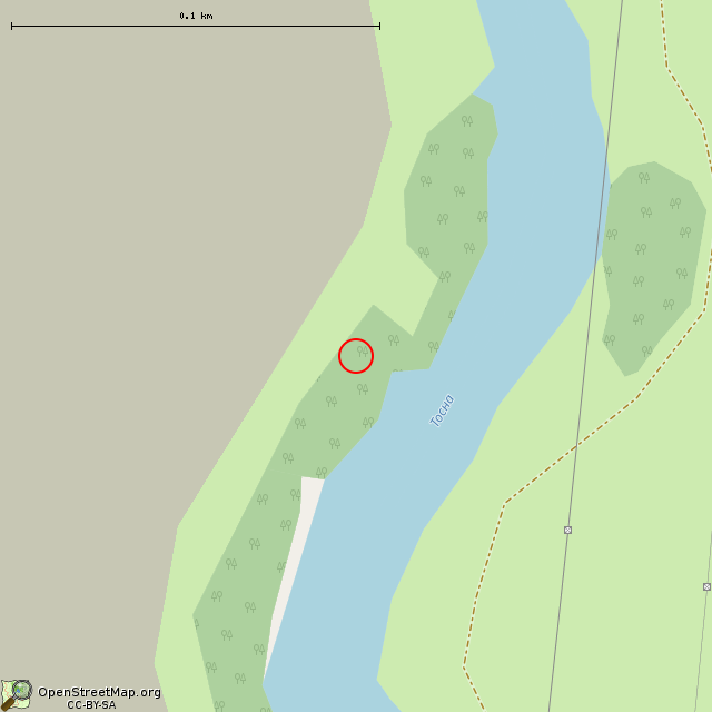 Карта где находится Немецкие ДОТы DТ-5 и DТ-6 в крупном масштабе