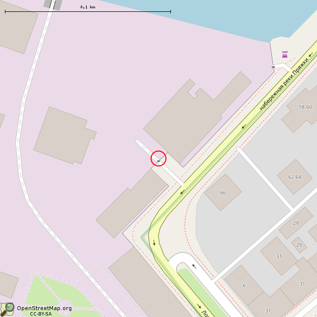 Карта где находится КПП (Санкт-Петербург) в крупном масштабе