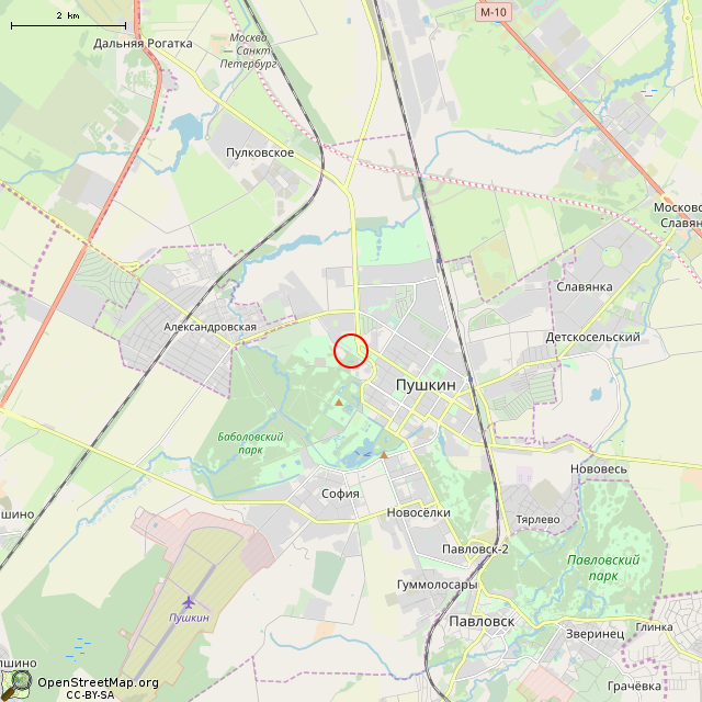 Карта где находится Башня (Санкт-Петербург) в мелком масштабе