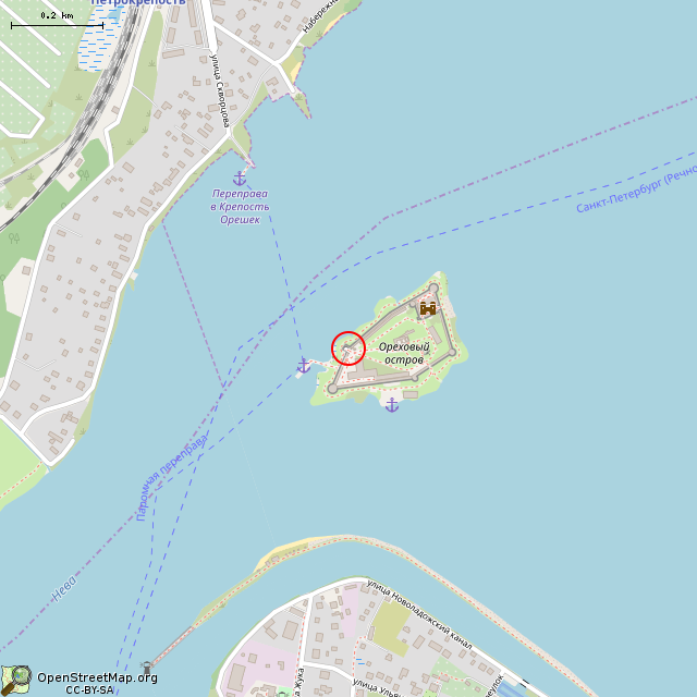 Карта где находится Старинные ворота крепости с подъёмным мостом в среднем масштабе