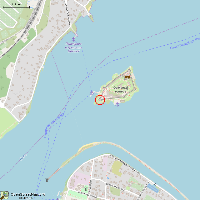 Карта где находится Головина башня в среднем масштабе