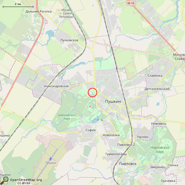 Карта где находится Башня (Санкт-Петербург) в мелком масштабе