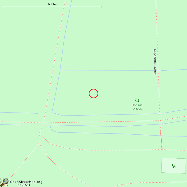 Карта где находится «Поляна сказок» (Санкт-Петербург) в крупном масштабе
