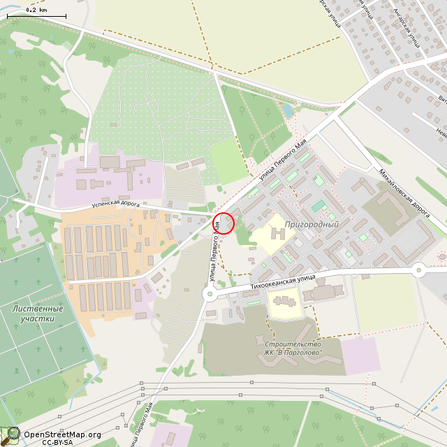 Карта где находится Памятник-бюст В.И. Ленину (Санкт-Петербург) в среднем масштабе