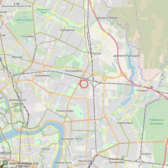 Карта где находится Памятник И. И. Мечникову (Санкт-Петербург) в мелком масштабе