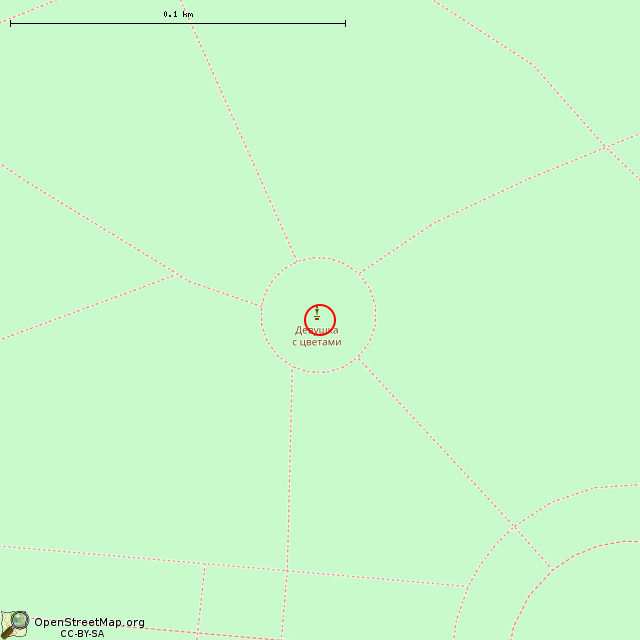 Карта где находится Скульптура «Девушка, встречающая победителей» (Санкт-Петербург) в крупном масштабе