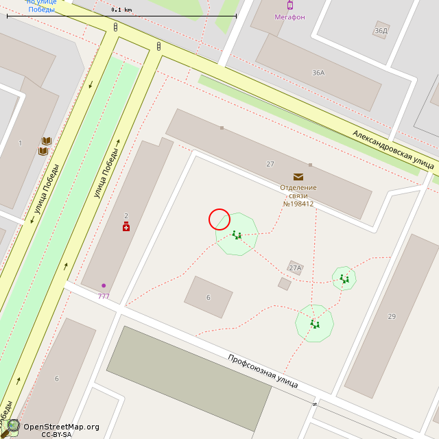 Карта где находится Скульптура «Косули» (Санкт-Петербург) в крупном масштабе