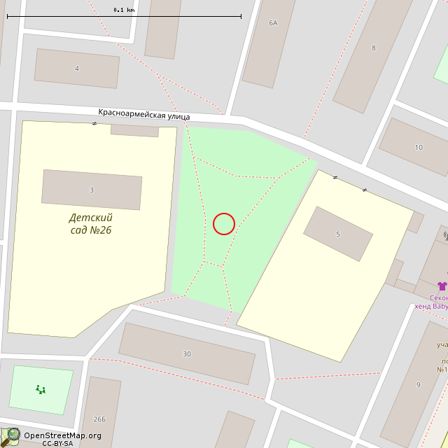 Карта где находится Сквер 300-летия Ораниенбаума — «Сквер с лягушками» (Санкт-Петербург) в крупном масштабе