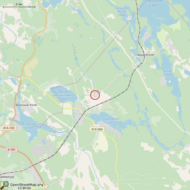 Карта где находится Памятник 51-й стрелковой дивизии в мелком масштабе