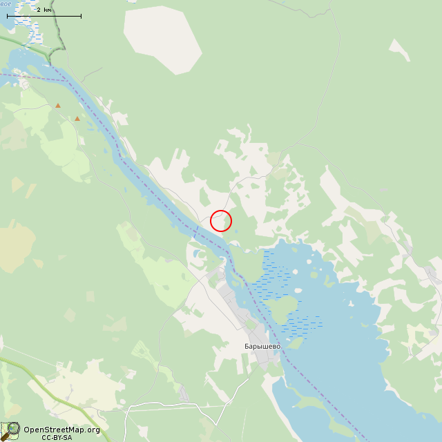 Карта где находится Мемориал, посвященный подвигу бойцов 16, 92 и 142 стрелковых дивизий в мелком масштабе