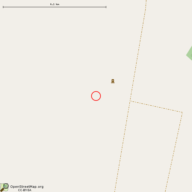 Карта где находится Финское бетонное укрытие в крупном масштабе