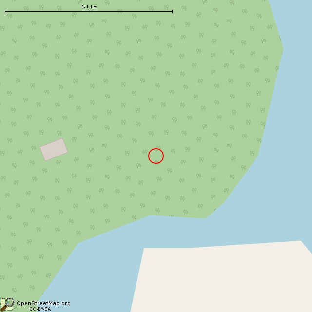 Карта где находится Финский памятный знак в крупном масштабе