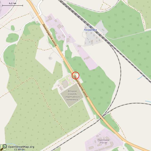 Карта где находится Воин-победитель (Выборг) в среднем масштабе