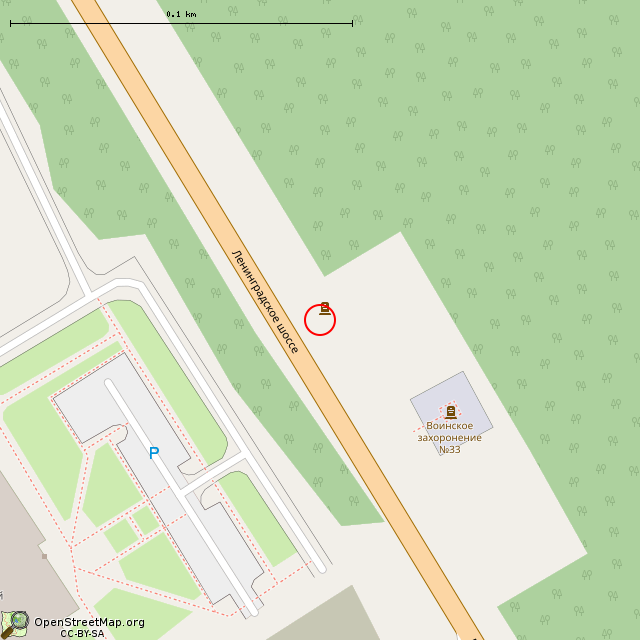 Карта где находится Воин-победитель (Выборг) в крупном масштабе