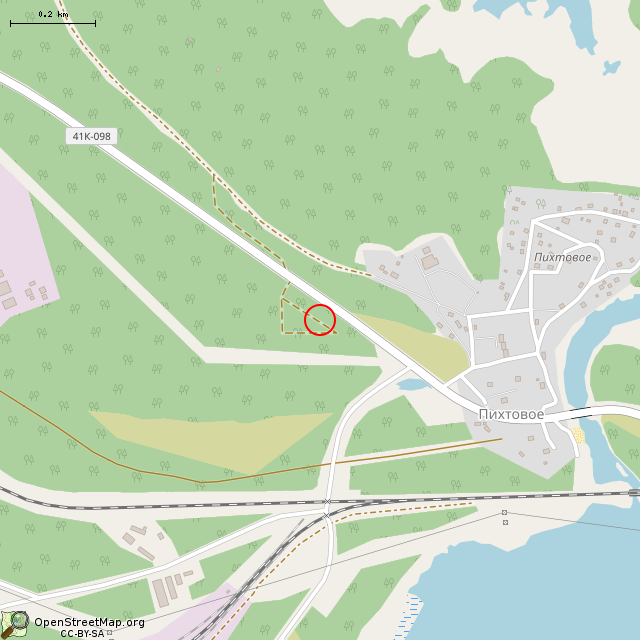 Карта где находится Братская могила советских воинов и моряков КБФ № 54 в среднем масштабе