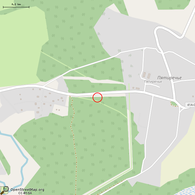 Карта где находится Братское кладбище советских воинов № 10 в среднем масштабе