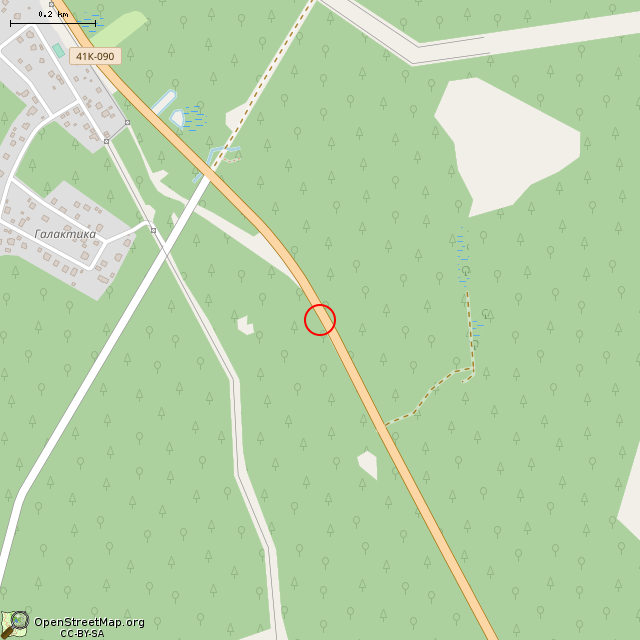 Карта где находится Памятный знак на месте гибели экипажа танка Т-60 12.06.1944 г. в среднем масштабе