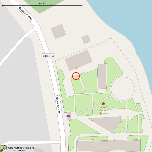 Карта где находится Катер (Ладожское Озеро) в крупном масштабе