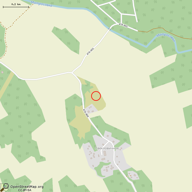 Карта где находится «Порлампи Мотти» — «Котёл» у деревни Порлампи в среднем масштабе