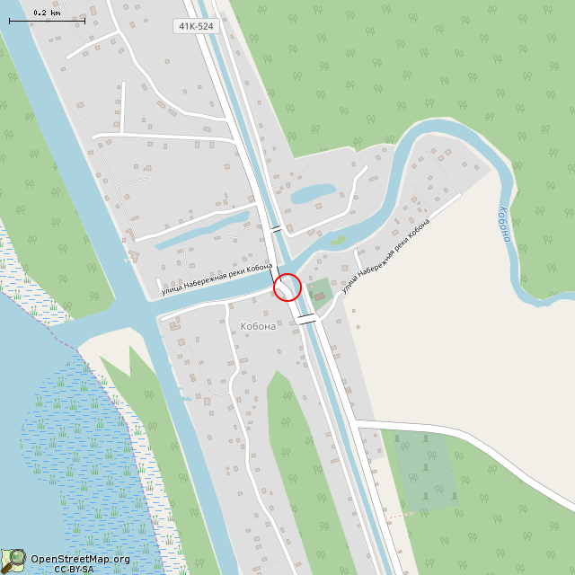 Карта где находится Стела «Героям „Дороги жизни”» (Кобона) в среднем масштабе