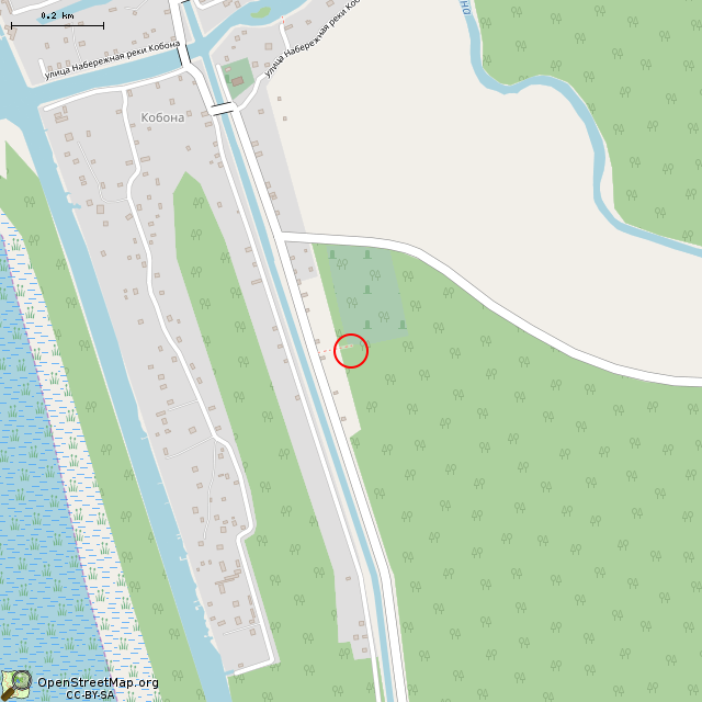 Карта где находится Обелиск и скульптура в среднем масштабе