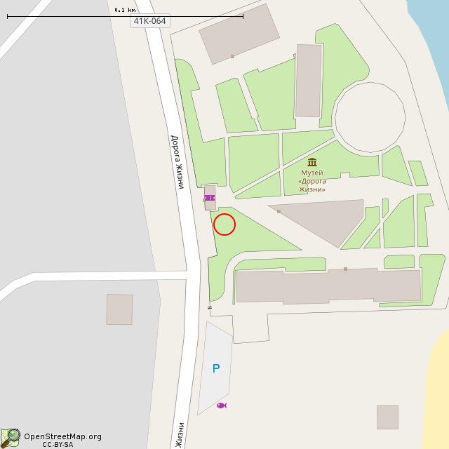 Карта где находится Палатка (Ладожское Озеро) в крупном масштабе