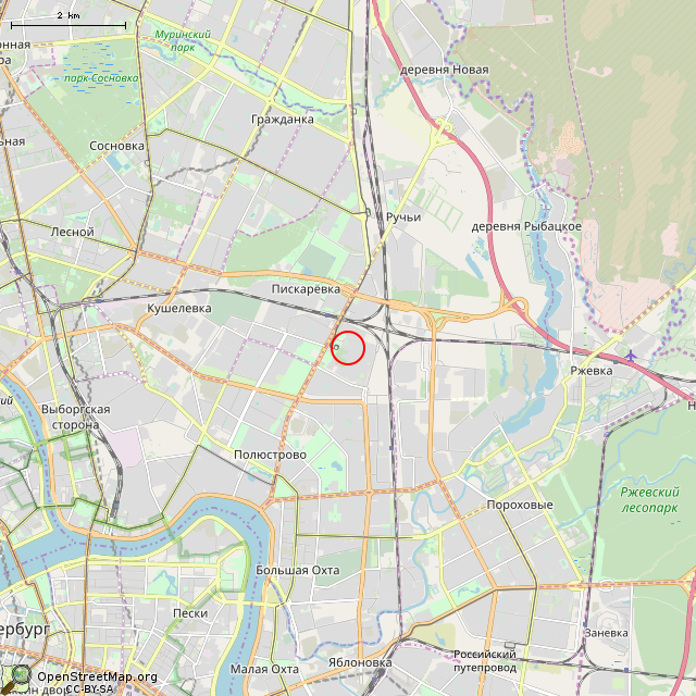 Карта где находится Памятник погибшим сотрудникам 2-го ЛМИ (Санкт-Петербург)      | Вторая мировая война, военный памятник / мемориал в мелком масштабе