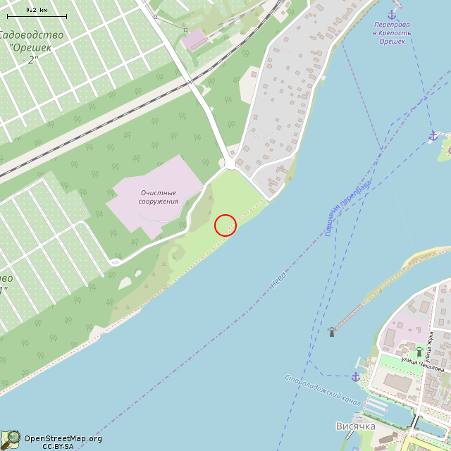 Карта где находится Мемориал «Переправа» в среднем масштабе