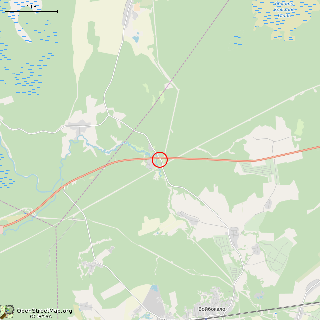 Карта где находится Памятник «Героям Ладоги» (Дусьево) в мелком масштабе