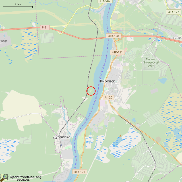 Карта где находится Мемориальная поляна в мелком масштабе