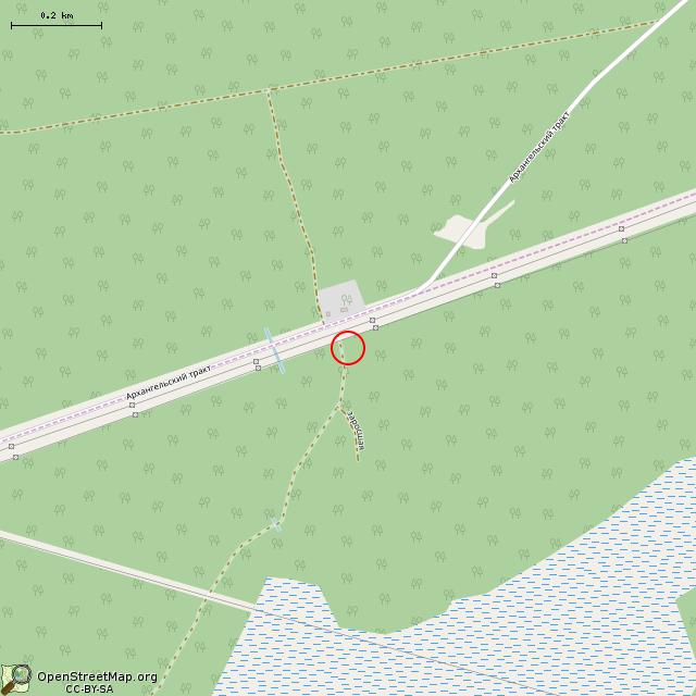 Карта где находится Памятник 3-й Синявинской операции в среднем масштабе