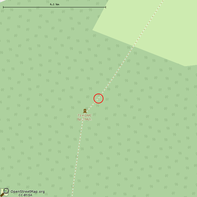 Карта где находится Памятник морякам 73-й ОМСБР     | Вторая мировая война, военно-морской флот (ВМФ), военный памятник / мемориал в крупном масштабе