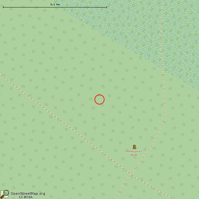 Карта где находится Мемориальная зона в крупном масштабе