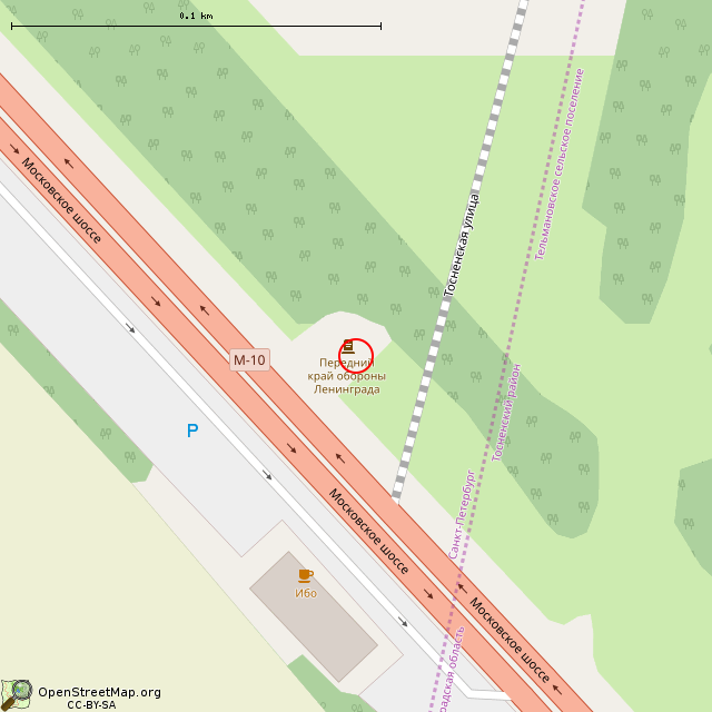 Карта где находится Мемориал «Штурм». Рубеж обороны (Санкт-Петербург) в крупном масштабе