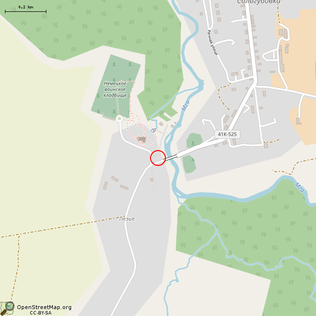 Карта где находится Часовня-звонница (Лезье) в среднем масштабе