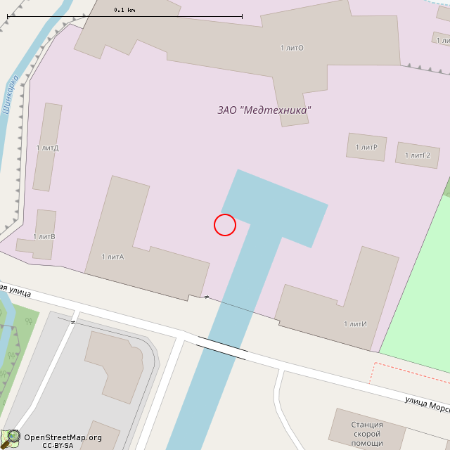 Карта где находится Памятник погибшим работникам Петродворцового часового завода (Санкт-Петербург) в крупном масштабе