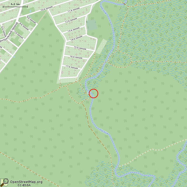 Карта где находится Памятный знак на рубеже обороны в среднем масштабе