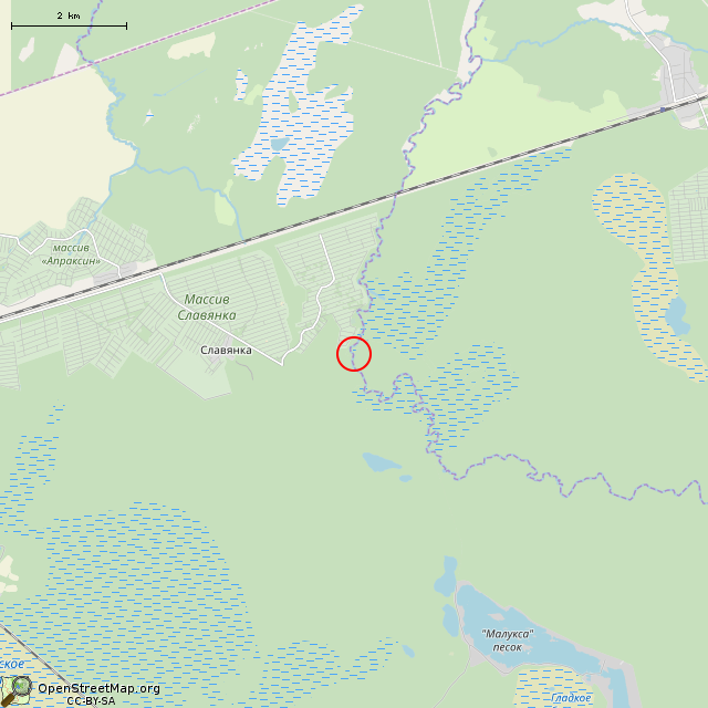 Карта где находится Памятный знак на рубеже обороны в мелком масштабе