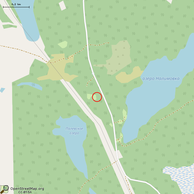 Карта где находится Остатки сооружений в среднем масштабе