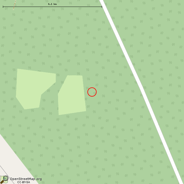 Карта где находится Остатки сооружений в крупном масштабе