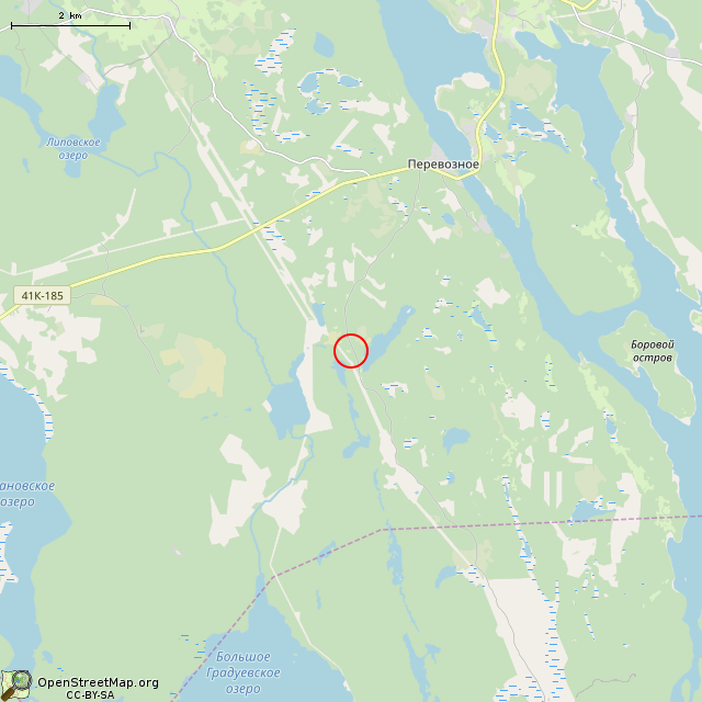 Карта где находится Остатки сооружений в мелком масштабе