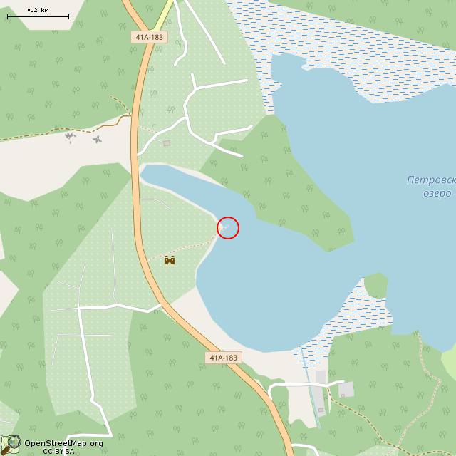 Карта где находится Мостки в среднем масштабе